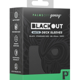 BLACKout Deck Sleeves Standard Matte 100pc - Palms Off Gaming