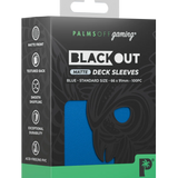 BLACKout Deck Sleeves Standard Matte 100pc - Palms Off Gaming