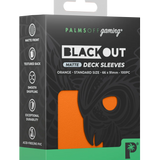 BLACKout Deck Sleeves Standard Matte 100pc - Palms Off Gaming