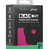 BLACKout Deck Sleeves Standard Matte 100pc - Palms Off Gaming