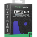BLACKout Deck Sleeves Standard Matte 100pc - Palms Off Gaming