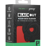 BLACKout Deck Sleeves Standard Matte 100pc - Palms Off Gaming