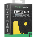 BLACKout Deck Sleeves Standard Matte 100pc - Palms Off Gaming