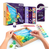 Ocean Calm Wood and Craft Diy Succulents Set - Okto