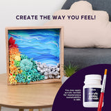 Ocean Calm Wood and Craft Diy Succulents Set - Okto