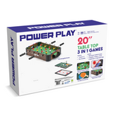 Powerplay 20" 3-in-1 Tabletop Games Table