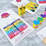 Numbers Chart earrings