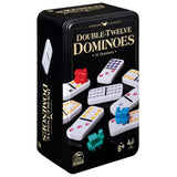 Dominoes Double Twelve 12  Mexican Train in Tin