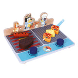 Bluey  Wooden Tabletop BBQ Playset