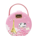 Claris Mini Handbag Jewellery Case - Pink Poppy