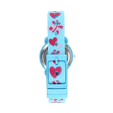 CACTUS Time Teacher Watch - Blue Flowers and Hearts