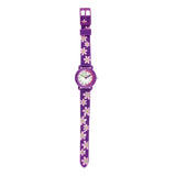 CACTUS Watch Time Teacher - Purple Flowers