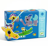 Duo Animals 12pc Puzzle - Djeco