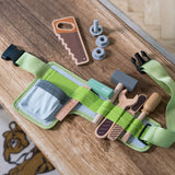 Playful Wood Tool Belt 11pc - Dantoy