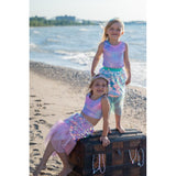 Bling Bling Mermaid Skirt & Hairclip Set Mint size 4-6 - Great Pretenders
