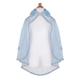 Blue & Silver Snow Queen  Hooded Cape size 3-4 - Great Pretenders