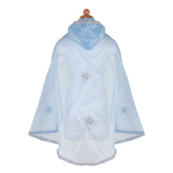 Blue & Silver Snow Queen  Hooded Cape size 3-4 - Great Pretenders