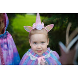Rainbow Unicorn Cape & Headband size 4-6 - Great Pretenders