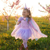 Rainbow Unicorn Cape & Headband size 4-6 - Great Pretenders