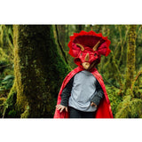 Red Triceratops Hooded Cape - Great Pretenders