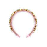 Claris Fashion Jewelled Headband - Pink Poppy