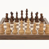 45cm 18 inch Walnut Chess Folding Set - Dal Rossi