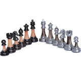 Staunton Metal Marble Finish 90mm Chess Pieces - Dal Rossi