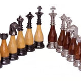 Staunton Metal and Wood Chess Pieces 9mm - Dal Rossi