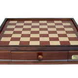 Walnut 16 Chess Box with Drawers - Dal Rossi