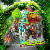 Magnetic Building Blocks 100pc Set Plants & Zombies  - Miniblox