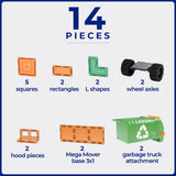 TileTek 14 piece Mega Recycling Truck Set
