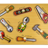 2 in 1 Tool Wooden Peg Puzzle - Koala Dream
