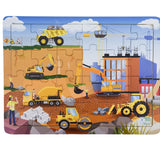 Construction Site Wooden Jigsaw Puzzle 24 pc - Koala Dream