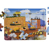Construction Site Wooden Jigsaw Puzzle 24 pc - Koala Dream