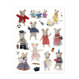 30+Stickers Mouse Mansion Themed - Sam and Julia