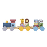 Stacking Animal Train Wooden - Tooky Toy
