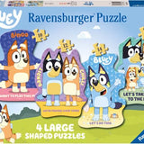 Bluey Lets Do This Large Shaped 4 in a box puzzle - Ravensburger