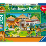 Jurassic World Livin the Wild Life 2 x 24pc Puzzle - Ravensburger