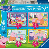 Peppa Pig Family Time 4 in a box Puzzle - Ravensburger
