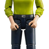 Woman Light Skin Dark Blue Jeans - Bruder
