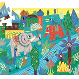 Haathee Asian Elephant 24 pc Silhouette Puzzle - Djeco