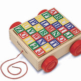 Wooden ABC 123 Block Cart - Melissa and Doug