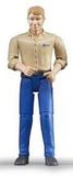 Man Light Skin Blue Jeans - Bruder