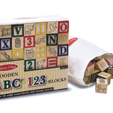 Wooden ABC 123 Blocks Melissa & Doug