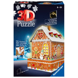3D  Puzzle Gingerbread House Night Edition - Ravensburger